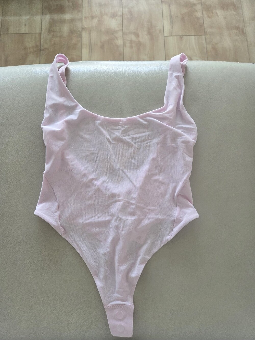 Nulu Mesh Scoop Back Sleeveless Bodysuit